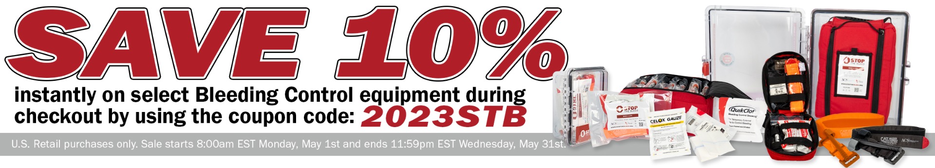 STOP THE BLEED® Month Sale Banner
