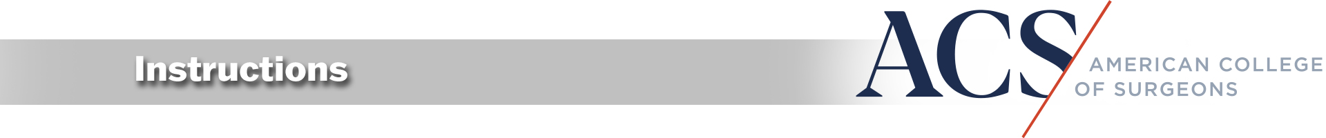 Instructions Category Banner